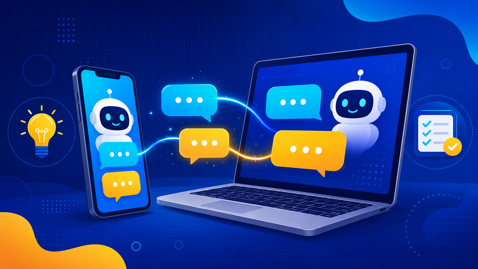 ChatGPT 초보자 사용법을 표현한 AI 대화 이미지